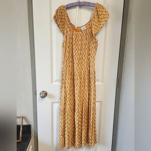 Knox Rose Yellow Patterned Maxi Dress